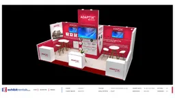 10x20 Inline booth design by Exhibit-Rentals